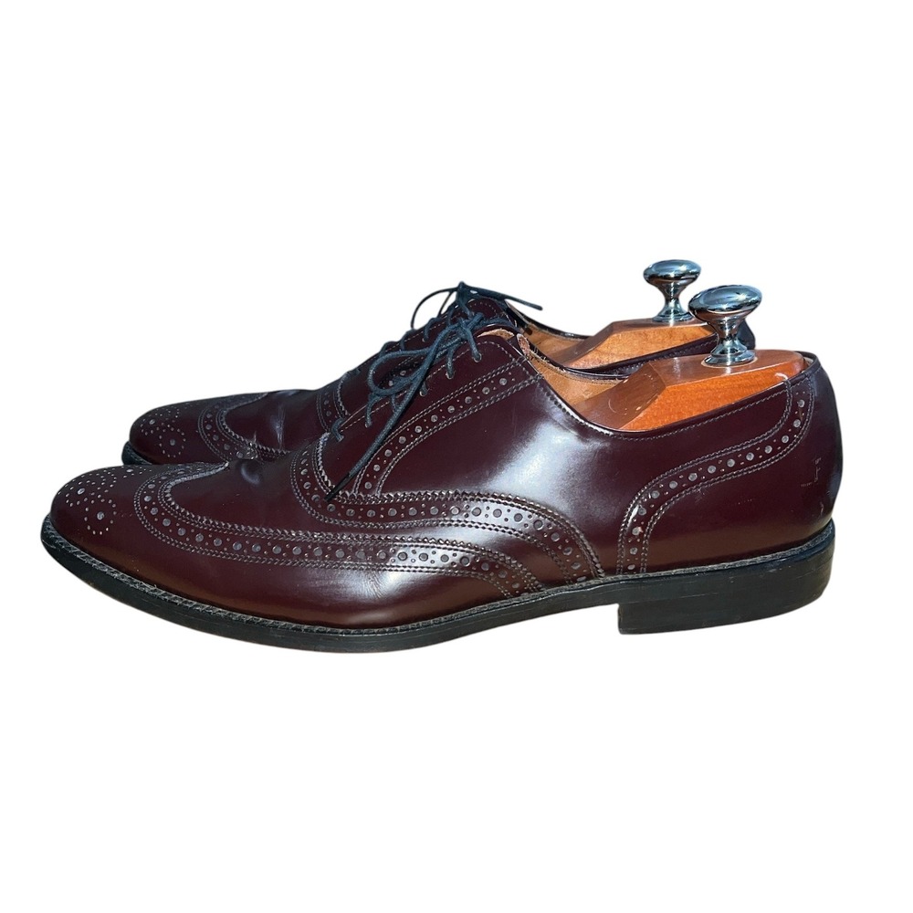 Allen Edmonds Burgundy Leather Wingtip Oxfords